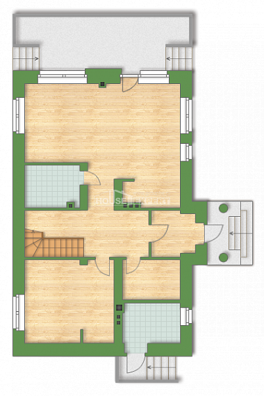 Projekt domu 160-009-R. Parter