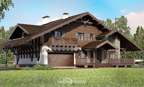 320-001-R Projekt domu dwukondygnacyjnego z pięterkiem mansardowym, garaż, duży domek z cegieł Legnica | Проекты домов от House Expert