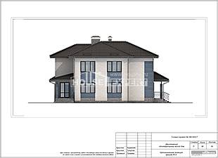 Ортогональная проекция фасада Ж­-А