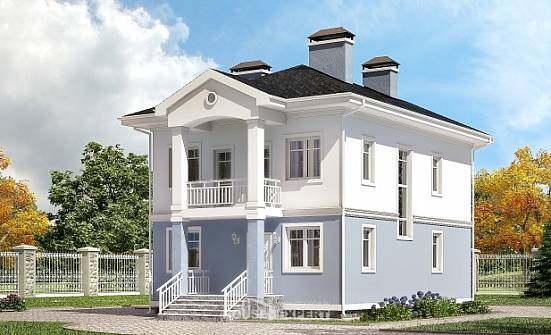 120-001-R Projekt domu dwukondygnacyjnego, budżetowy dom z bloków Tychy | Проекты домов от House Expert