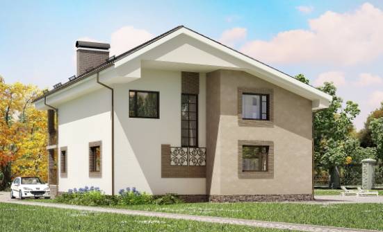 210-003-R Projekt domu dwukondygnacyjnego z pięterkiem mansardowym, piękny domek bloków termicznych Wrocław | Проекты домов от House Expert