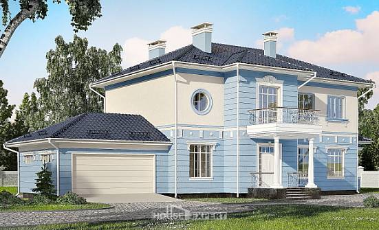 285-003-L Projekt domu dwukondygnacyjnego, garaż, duży domek wiejski z cegieł Łódź | Проекты домов от House Expert