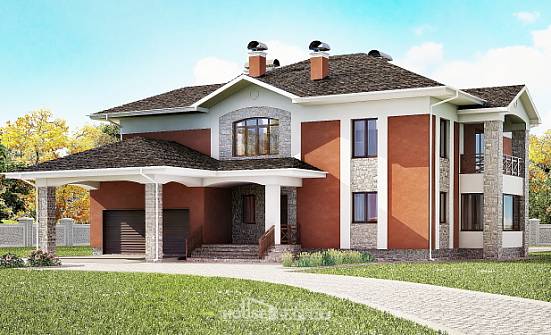 400-002-L Projekt domu dwukondygnacyjnego, garaż, ogromny domek z cegieł Sosnowiec | Проекты домов от House Expert