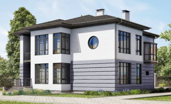 300-006-L Projekt domu dwukondygnacyjnego, garaż, klasyczny dom z cegieł Łódź | Проекты домов от House Expert