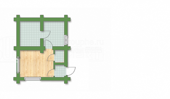 Projekt domu 020-002-R. Parter