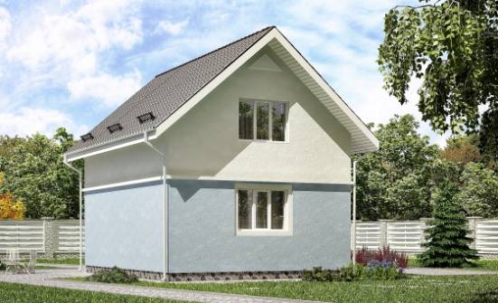 095-002-R Projekt domu dwukondygnacyjnego z mansardą, nowoczesny domek z bloczków silikatowych  Gliwice | Проекты домов от House Expert