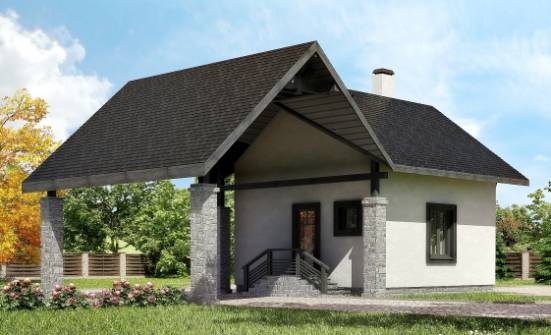 060-001-R Projekt domu dwukondygnacyjnego z mansardą, garaż,  zwyczajny domek porowatych bloków Bydgoszcz | Проекты домов от House Expert