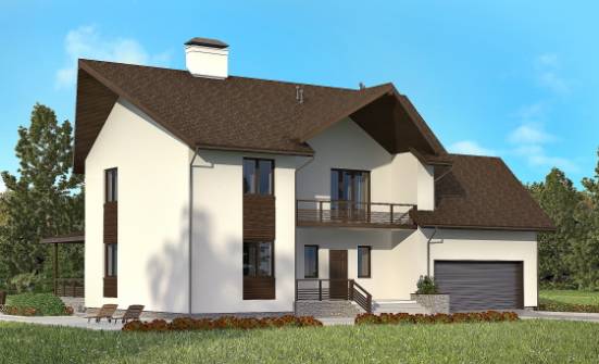 300-002-R Projekt domu dwukondygnacyjnego pięterko mansardowe, garaż, nowoczesny domek z gazobetonu Grudziądz | Проекты домов от House Expert