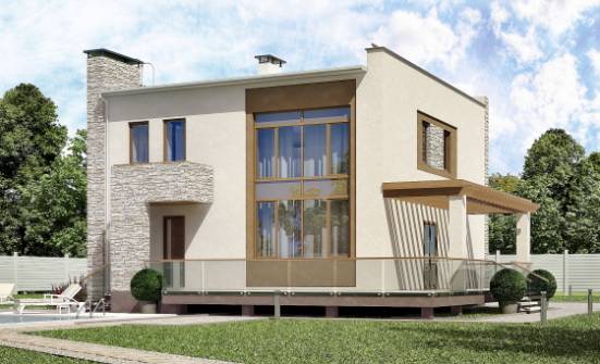 185-001-R Projekt domu dwukondygnacyjnego, klasyczny domek wiejski z betonu drewnianego Gdynia | Проекты домов от House Expert