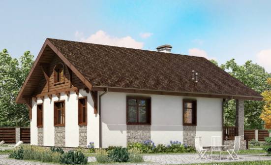 080-002-L Projekt domu parterowego, piękny domek porowatych bloków Bydgoszcz | Проекты домов от House Expert