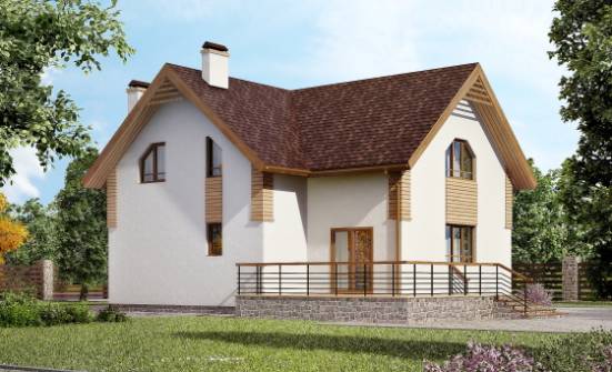 150-009-R  Projekt domu dwukondygnacyjnego pięterko mansardowe, nowoczesny domek wiejski porowatych bloków Białystok | Проекты домов от House Expert