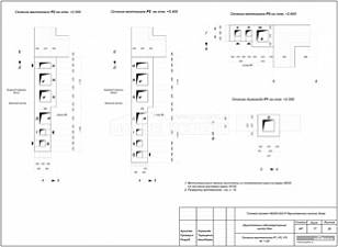 Сечения вентканалов на Р1, Р2, Р3