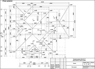 План кровли