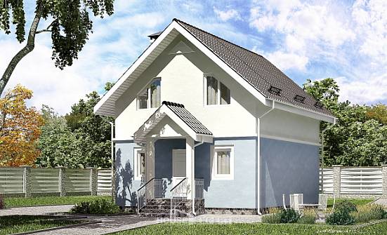 095-002-R Projekt domu dwukondygnacyjnego z mansardą, nowoczesny domek z bloczków silikatowych  Gliwice | Проекты домов от House Expert