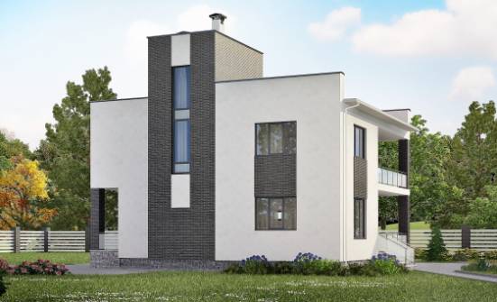 225-001-R Projekt domu dwukondygnacyjnego, klasyczny domek z bloków Grudziądz | Проекты домов от House Expert