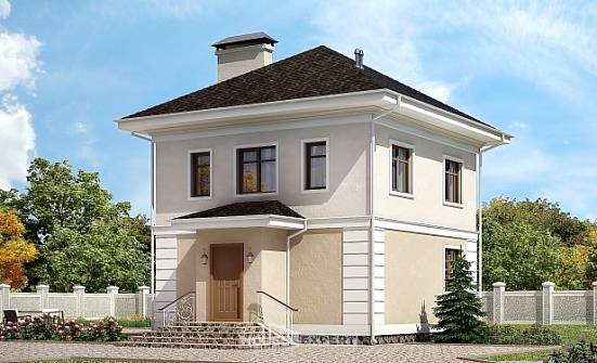 090-003-L Projekt domu dwukondygnacyjnego, przytulny dom podmiejski z bloczków silikatowych  Koszalin | Проекты домов от House Expert