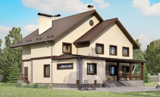 265-003-L Projekt domu dwukondygnacyjnego, klasyczny dom podmiejski z bloków pianobetonowych Sosnowiec | Проекты домов от House Expert