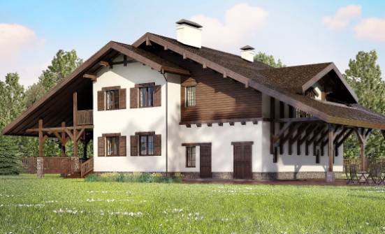 320-001-R Projekt domu dwukondygnacyjnego z pięterkiem mansardowym, garaż, duży domek z cegieł Legnica | Проекты домов от House Expert